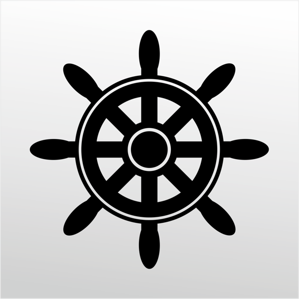 Folyo Sticker Gemi Dümeni 40cm Uzunluk - Image 1