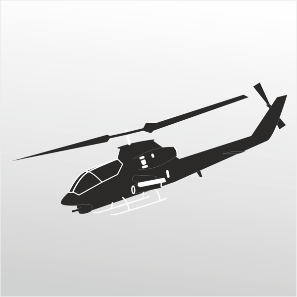 Folyo Sticker Helikopter 160cm Uzunluk - Image 1