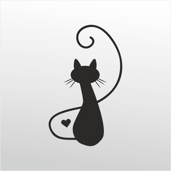 Folyo Sticker Kedi 130cm Uzunluk - Image 1