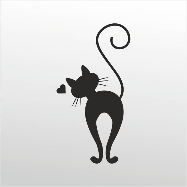 Folyo Sticker Kedi 20cm uzunluk - Image 1