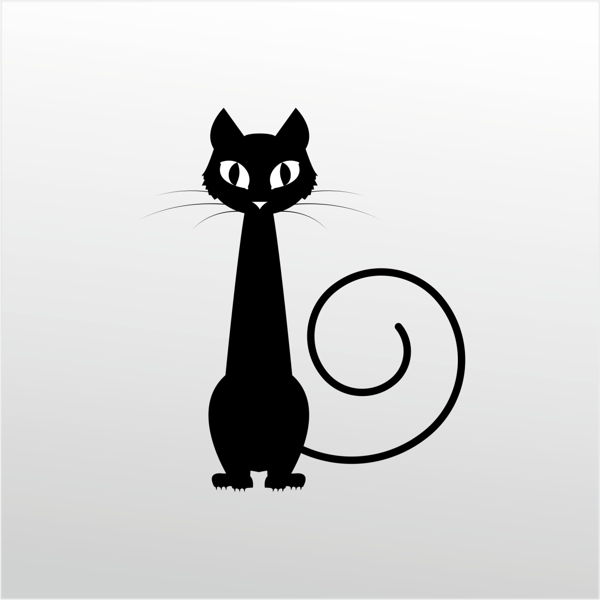 Folyo Sticker Kedi 30cm Uzunluk - Image 1
