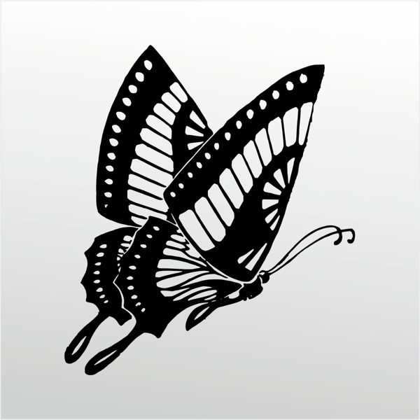 Folyo Sticker Kelebek 30cm Uzunluk - Image 1