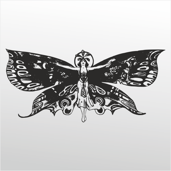 Folyo Sticker Kelebek Kadın 50cm Uzunluk - Image 1