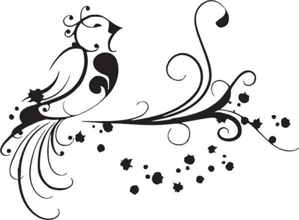 Folyo Sticker Kuş Deseni 200cm Uzunluk - Image 1