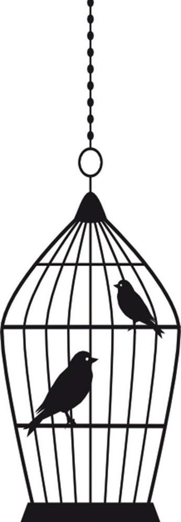 Folyo Sticker Kuş Kafesi 130cm Uzunluk - Image 1