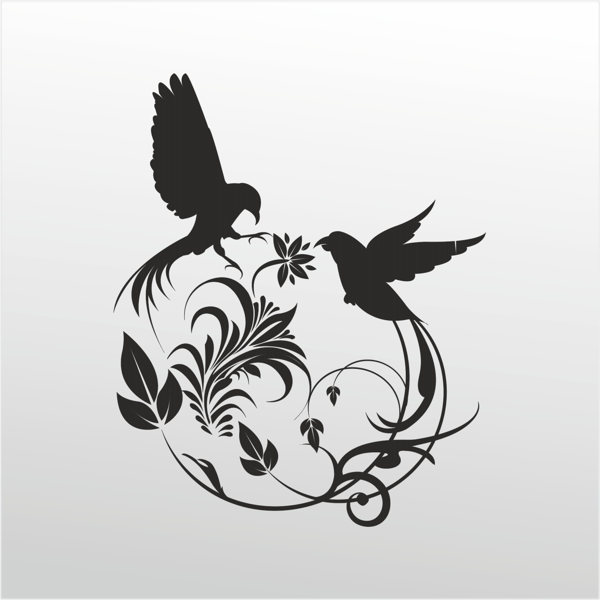 Folyo Sticker Kuş Deseni 70cm Uzunluk - Image 1