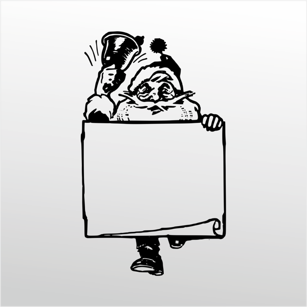 Folyo Sticker Noel Baba 90 cm uzunluk - Image 1