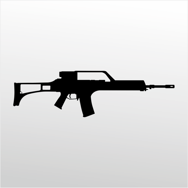 Folyo Sticker RIFLE 7.62 MM 80cm Uzunluk - Image 1