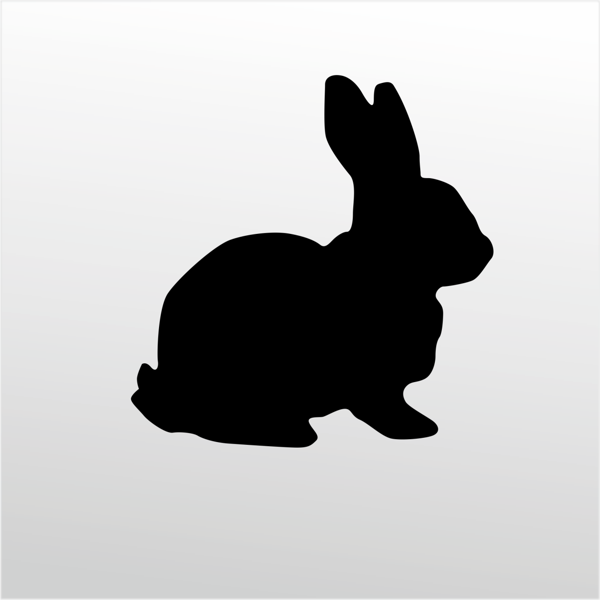Folyo Sticker Tavşan 130cm Uzunluk - Image 1
