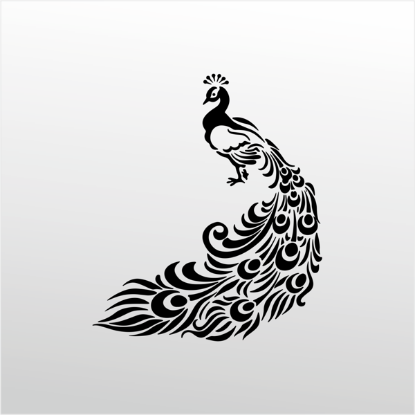 Folyo Sticker Tavuz Kuşu 40cm Uzunluk - Image 1