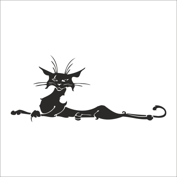 KEDİ FOLYO STİCKER 200cm Uzunluk - Image 1
