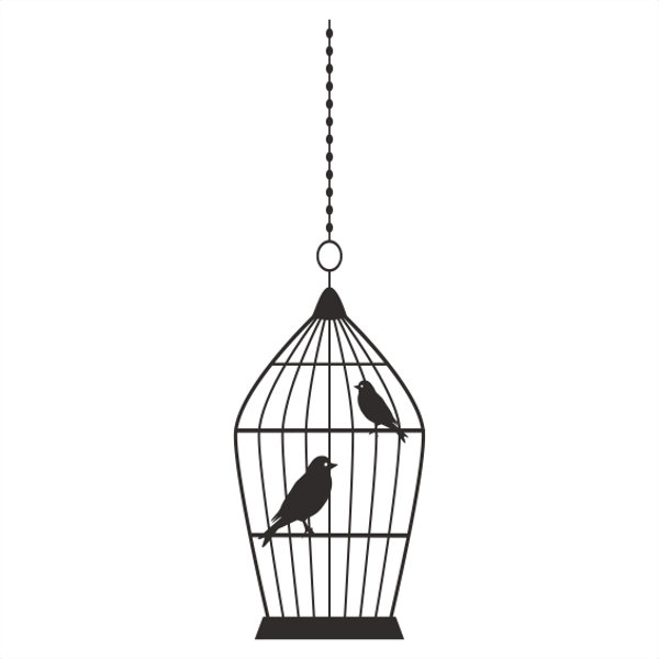 KUŞ KAFESİ FOLYO STİCKER 80cm Uzunluk - Image 1