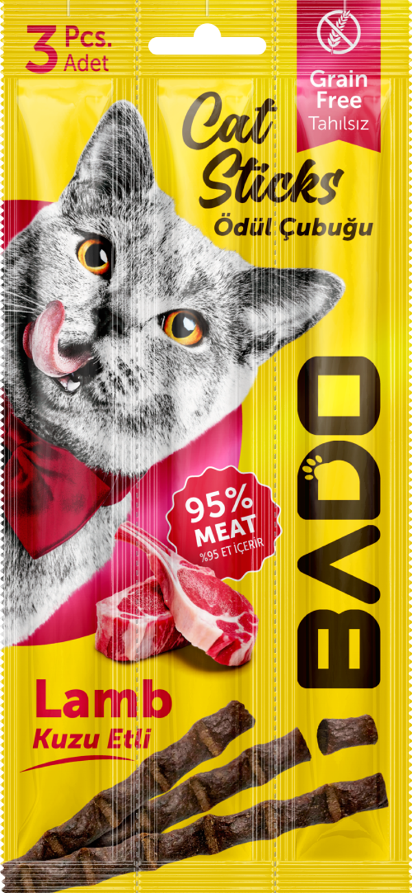 Bado Kedi Ödül Çubuğu Kuzu Etli 3x5gr - Image 1