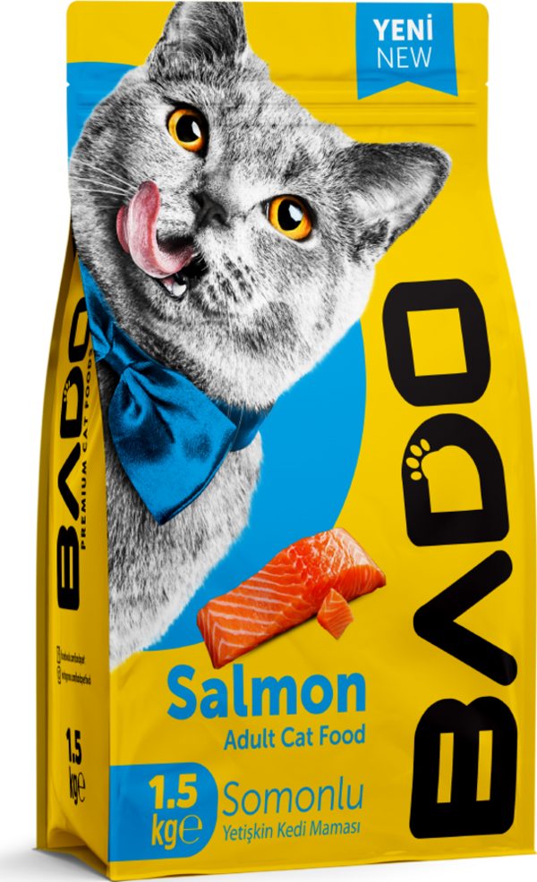 Bado Yetişkin Kedi Maması Somonlu 1,5 Kg - Image 1