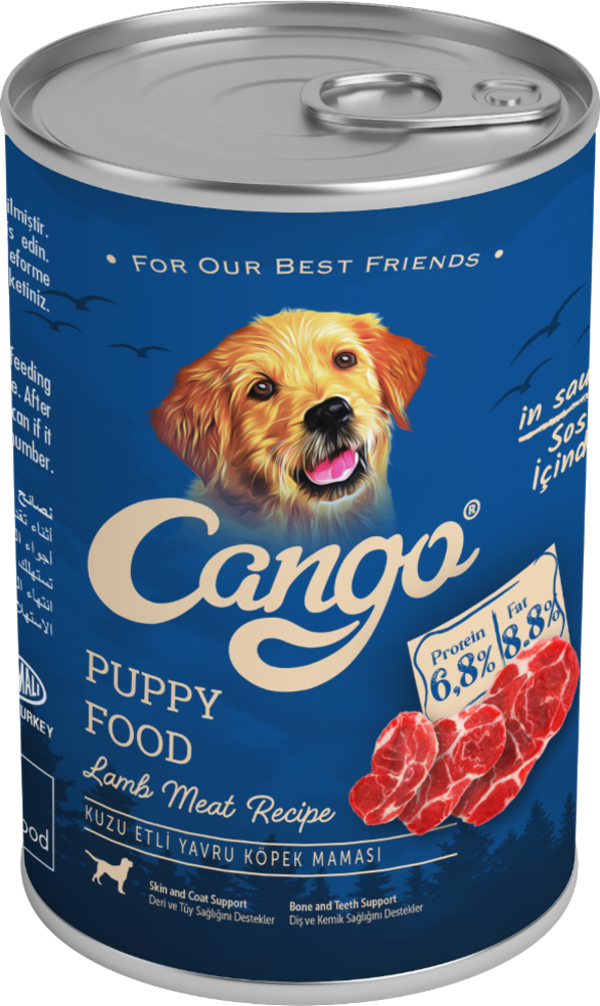 Cango Yavru Yaş Köpek Maması Kuzu Etli 415Gr - Image 1