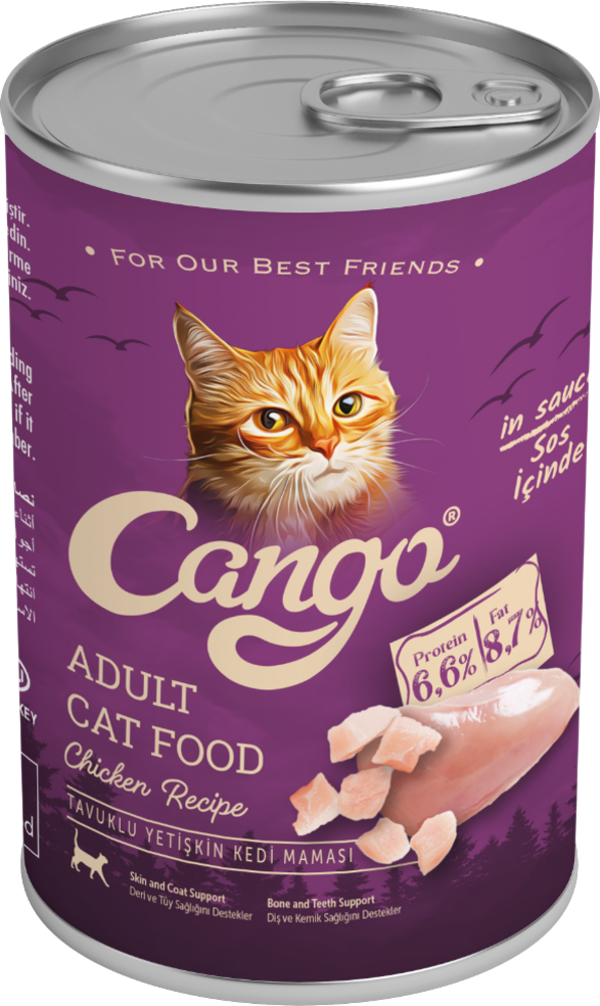 Cango Yetişkin Yaş Kedi Maması Tavuklu 415Gr - Image 1