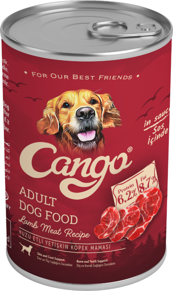 Cango Yetişkin Yaş Köpek Maması Kuzu Etli 415Gr - Image 1
