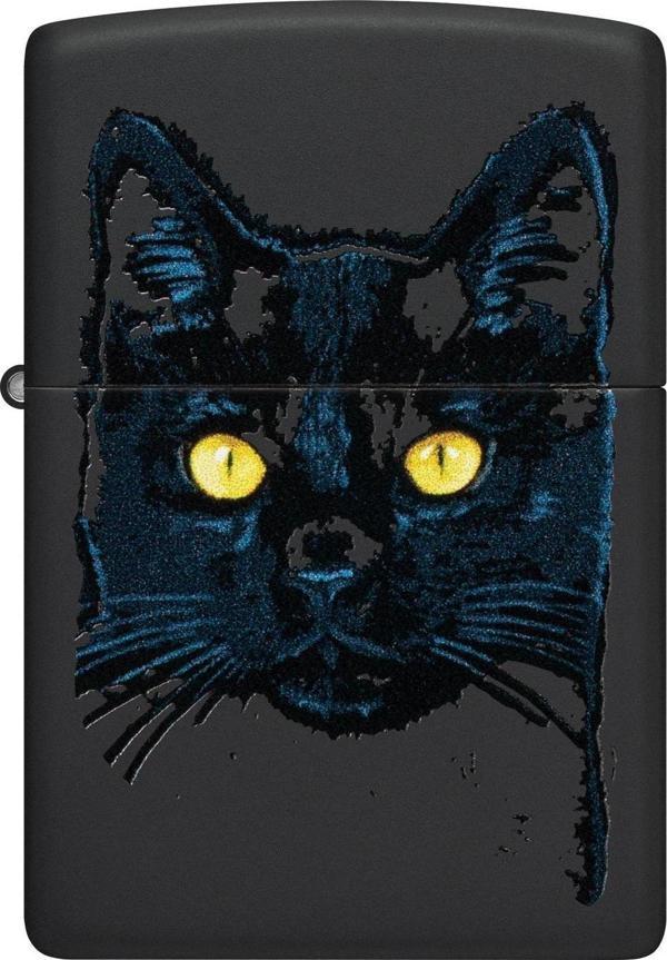 Zippo 218 2022Pff Black Cat Design ÇAKMAK 48491-100061 (3-2) - Image 1