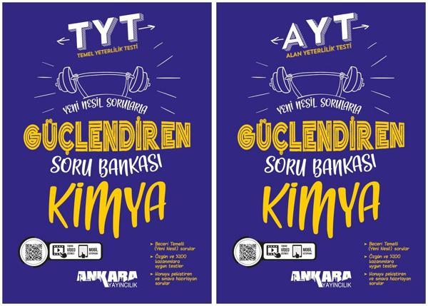 Ankara 2025 Tyt + Ayt Kimya Güçlendiren Soru Bankası Seti 2 Kitap - Image 1