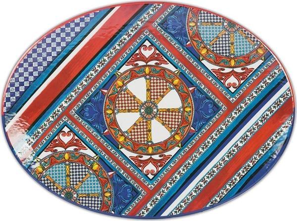 Baci Milano Sole mio Oval Tabak Melamin 49x36 cm - Image 1