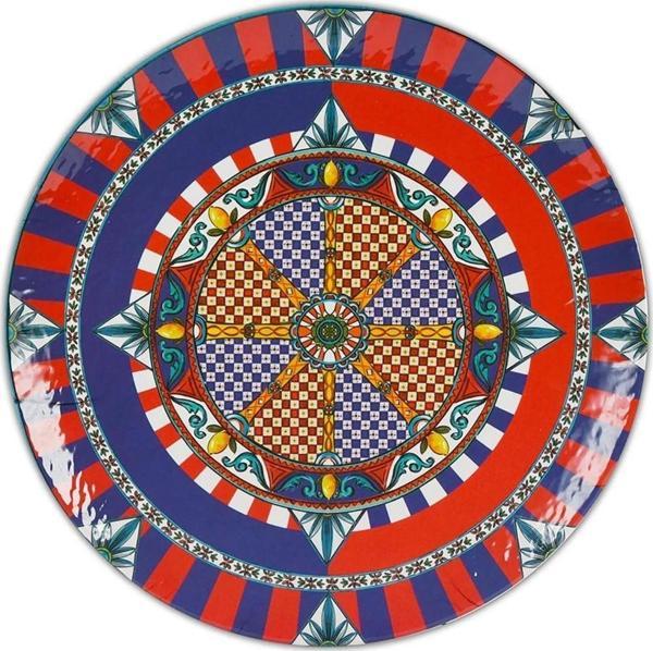Baci Milano Sole mio Servis Tabağı Yuvarlak Melamin 40 cm - Image 1