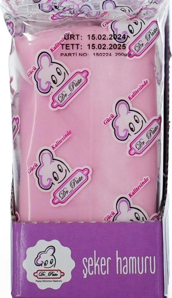 Dr Paste Bebek Pembe Şeker Hamuru 200 gr - Image 1