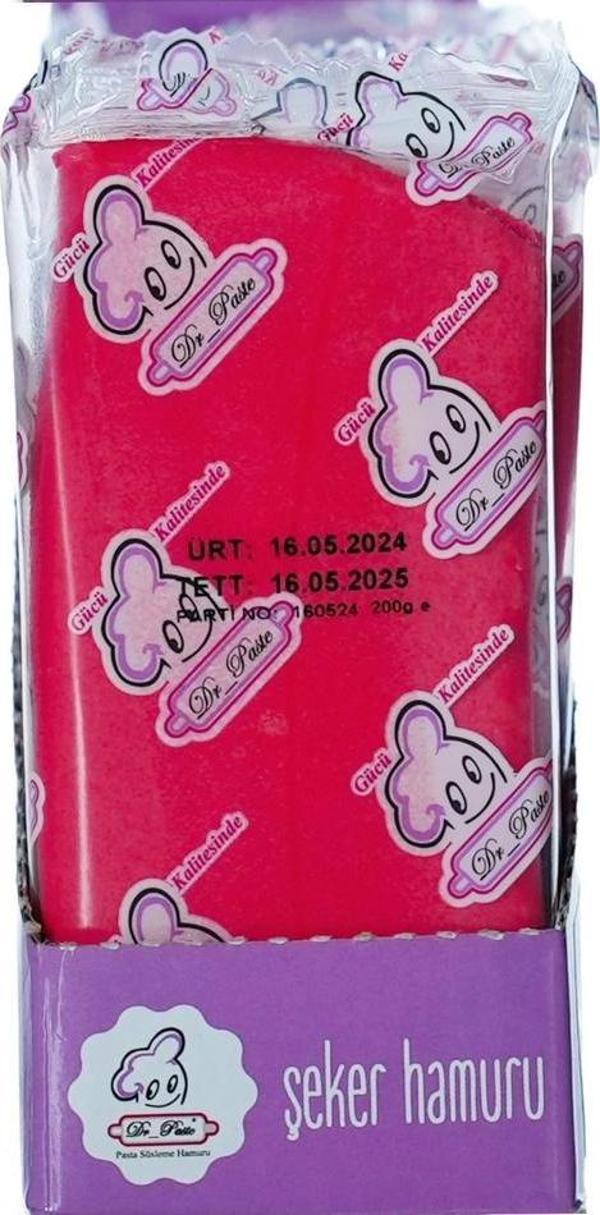 Dr Paste Kırmızı Şeker Hamuru 200 gr - Image 1