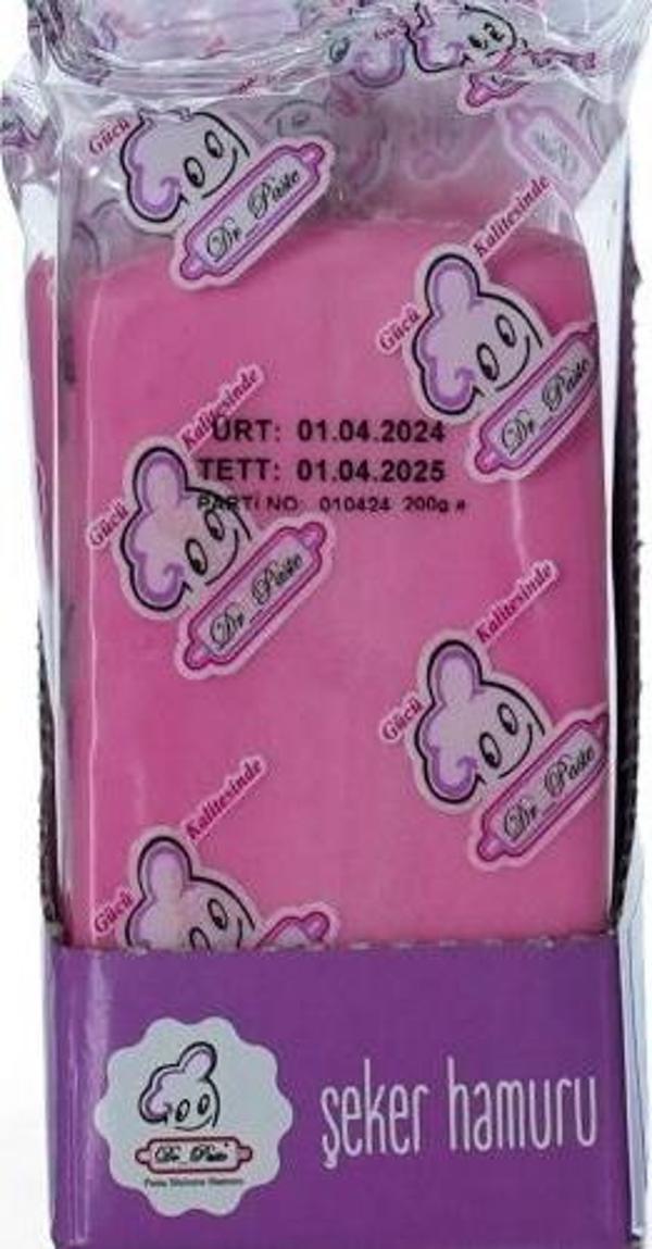Dr Paste Pembe Şeker Hamuru 200 gr - Image 1