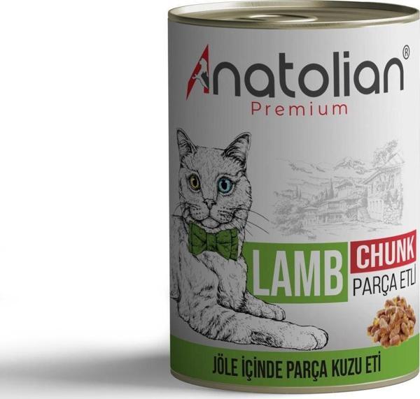 Anatolian Premium Adult Lamb Kuzulu Parça Etli Kedi Konservesi 400 gr x 6 Adet - Image 1