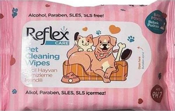 Reflex Kedi ve Köpekler İçin Çok Amaçlı Hijyenik Temizleme Mendili 10'lu - Image 1