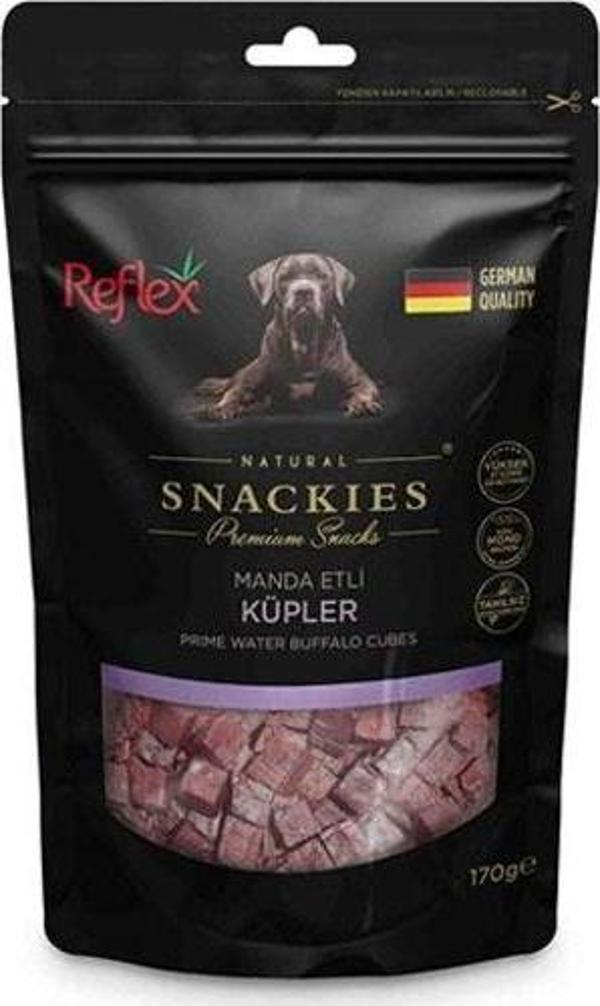 Reflex Snackies Natural Manda Etli Küp Tahılsız Köpek Ödül Maması 170 Gr - Image 1
