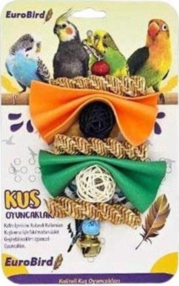 EuroBird Kuş Oyuncağı Zilli 3 Burgu 2 Kçe 2 Top - Image 1