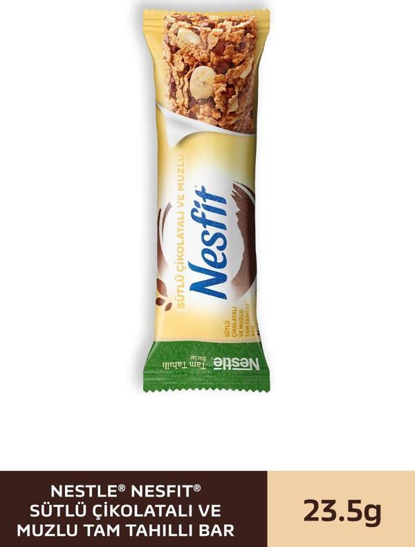 Nestle Nesfit Sütlü Çikolatalı Muzlu Tam Tahıllı Bar 23,5 Gr. - Image 1