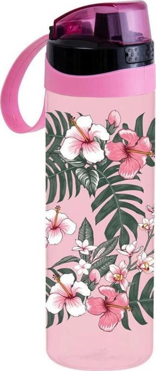 Herevin Matara Desenli Como Pembe Hibiscus Çiçeği 750 CC Suluk - Image 1