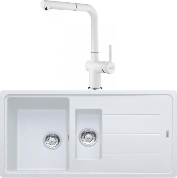 Franke Basis BFG 651 Bianco Granit Eviye-Active Plus Doccia 2.0 Batarya Seti - Image 1