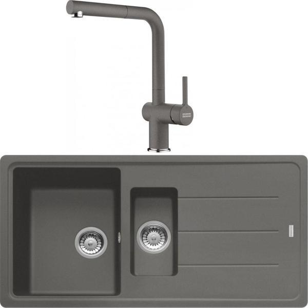 Franke Basis BFG 651 Stone Grey Granit Eviye-Active Plus Doccia 2.0 Batarya Seti - Image 1