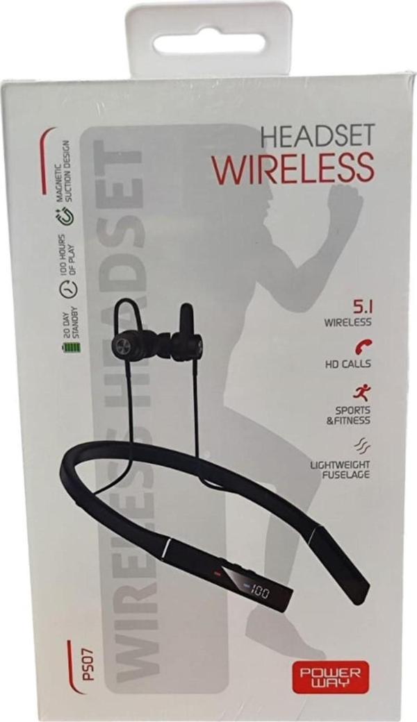 Powerway P507 Sporcular İçin Boyun Askılı Bluetoot Kulaklık - Image 1