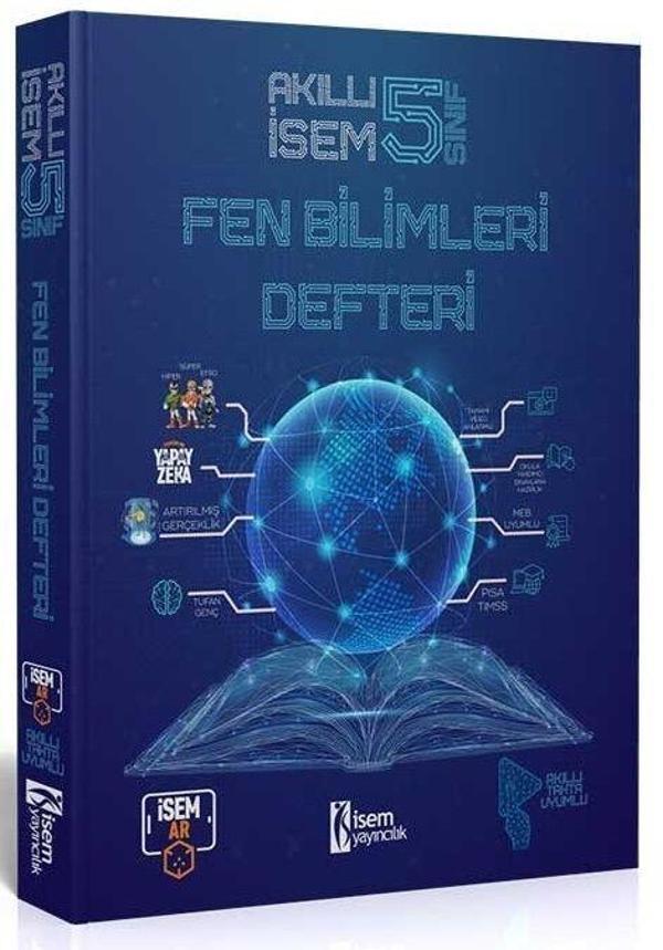 5. Sınıf Fen Bilimleri Akıllı İsem Defteri İsem Yayınları - İsem Yayıncılık - Image 1