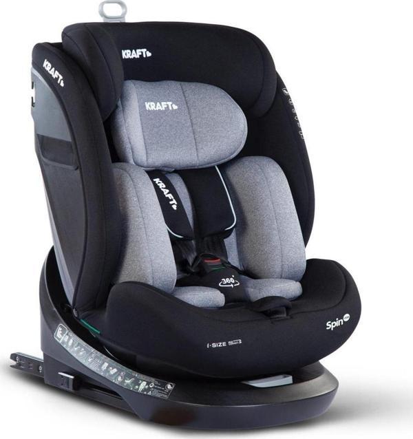 Kraft Spin İ-Size (40-150 Cm) 0-36 Kg Oto Koltuğu Gri - Image 1