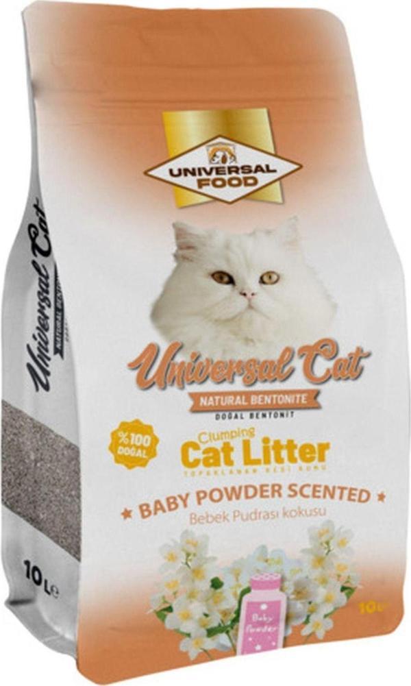 Universal UNİVERSAL PREMİUM BEBEK PUDRA KOKULU KEDİ KUMU 10LT - Image 1