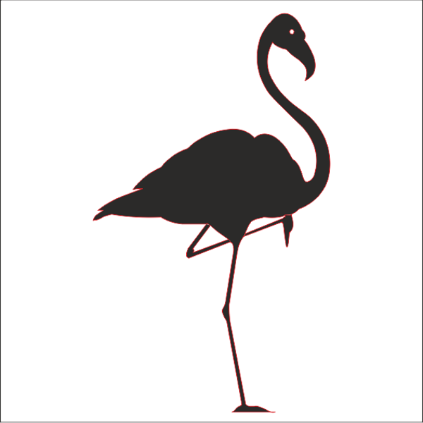 FİLAMİNGO FOLYO STİCKER 80cm Uzunluk - Image 1