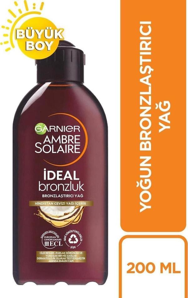 Garnier Ambre Solaire Ideal Bronzlaştırıcı Yağ Gkf2 200Ml - Image 1