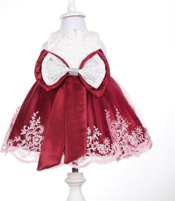 Kız Bebek Mevlüt Elbisesi Gelinlik Fransız Dantelli Abiye STL11014 - Image 1
