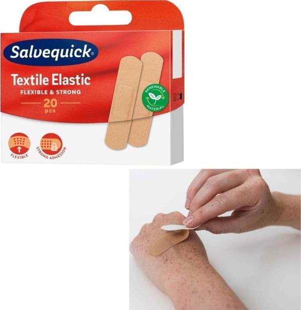 Salvelox Textile Elastic Yara Bandı 20 Li - Image 1
