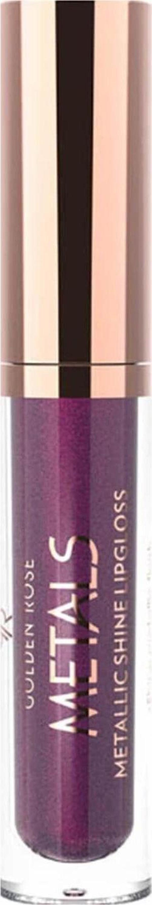Golden Rose Metalik Parlak Ruj - Metals Metallic Shine Lipgloss No: 07 Wıne Red  - Image 1