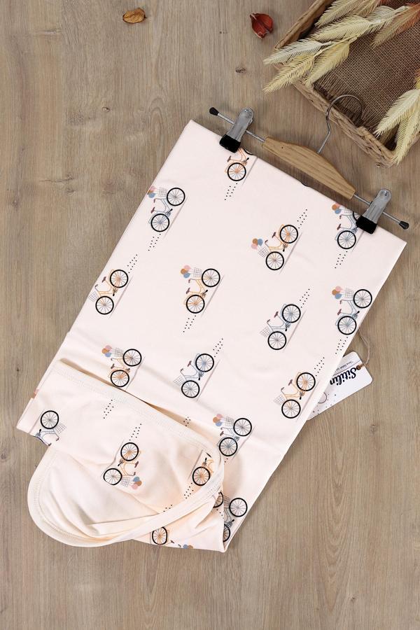 Kız Erkek Bebek Çift Katlı Natural Penye Battaniye STL6614 - Image 1