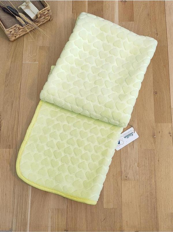 Peluş Kalp Bebek Battaniyesi STL5051 - Image 1