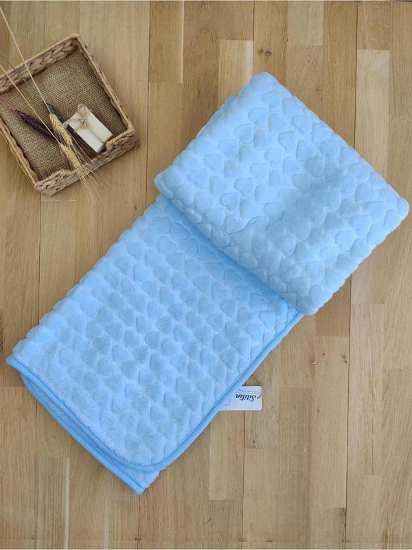 Peluş Kalp Bebek Battaniyesi STL5052 - Image 1