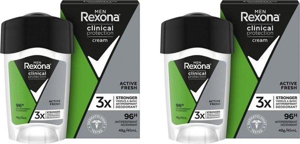 Rexona Clinical Protection Active Fresh 45Ml X2 - Image 1