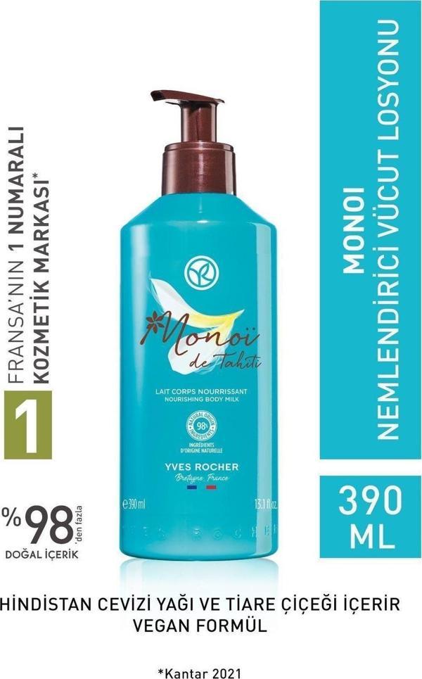 Yves Rocher Nemlendirici Vücut Losyonu / Monoi - 390 ml-92247 - Image 1